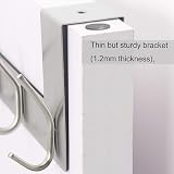 WEBI Over The Door Hook Six Hook Hanger Silver, 2 Packs view 4
