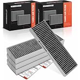 A-Premium 4-Pack Cabin Air Filter with Activated Carbon | Compatible with Honda Accord 1998-2002 &amp; Acura TL 1999-2003, CL 2001-2003, Replace# 80291S84A01,