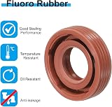 PATIKIL 12mm x 24mm x 7mm Fluoro Rubber TG4 Oil Seal for Bearings Pumps Engines view 3