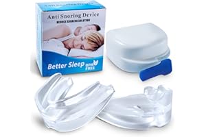 2 Pack Anti Snoring Devices - Anit Snoring Mouthpeice Aids for Men and Women Soft Snore Stopper Ready to Use Effective Stop S