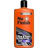 Nu Finish Tire and Trim Protectant Gel, Tire Shine and Trim Shine, Ceramic Technology, Car Cleaning Supplies, 16 fl oz