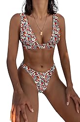Bathing Suits for Women Deep V Neck Sexy Two Piece