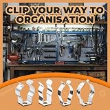 JJ PRIME 48 Assorted Wall Mounted Tool Clips Springs Terry Clips Set view 7