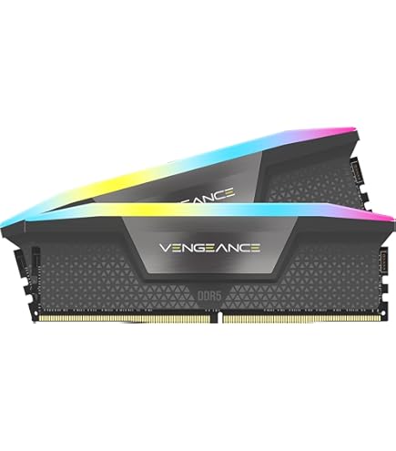 CORSAIR VENGEANCE RGB DDR5 64GB (2x32GB) DDR5 6000MHz CL40 AMD  