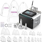 MYSWEETY Vacuum Therapy Machine, 3 in 1 Mutilfunction Cupping Therapy Sets, Professional Facial Skin Care Machine with Spray Gun Beauty Deviece for Salon/Home Use (0-80 cmHg | 1800ML)