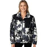 Roxy Women's Zip-up Bonded Sherpa Jacket &ndash; Oversized Fit, Pfas-free, Adjustable Hem