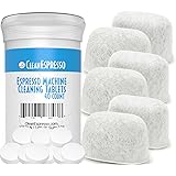 CleanEspresso Espresso Machine Cleaner - 40 Tablets and 6 Filters for Breville Machines - 2g Cleaning Tablets & Replacement W