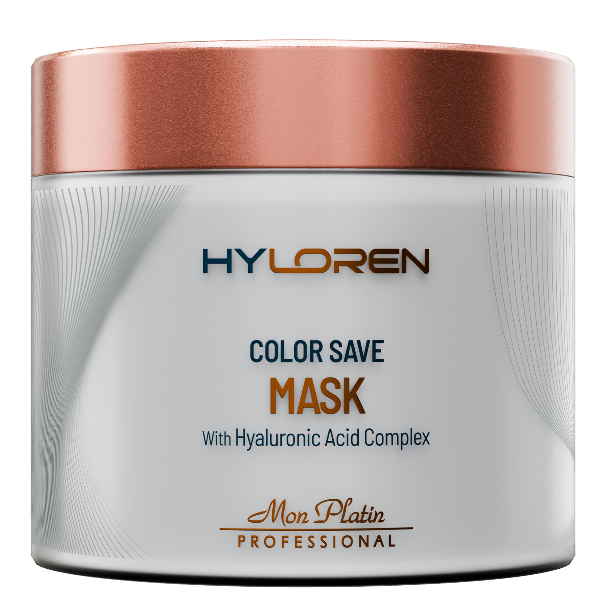 HYLoren Color Save Hair Mask with Hyaluronic Acid, Deep Conditioning Smoothing Mask, Softens, Smoothens & Shines Damaged Hair, 500ml