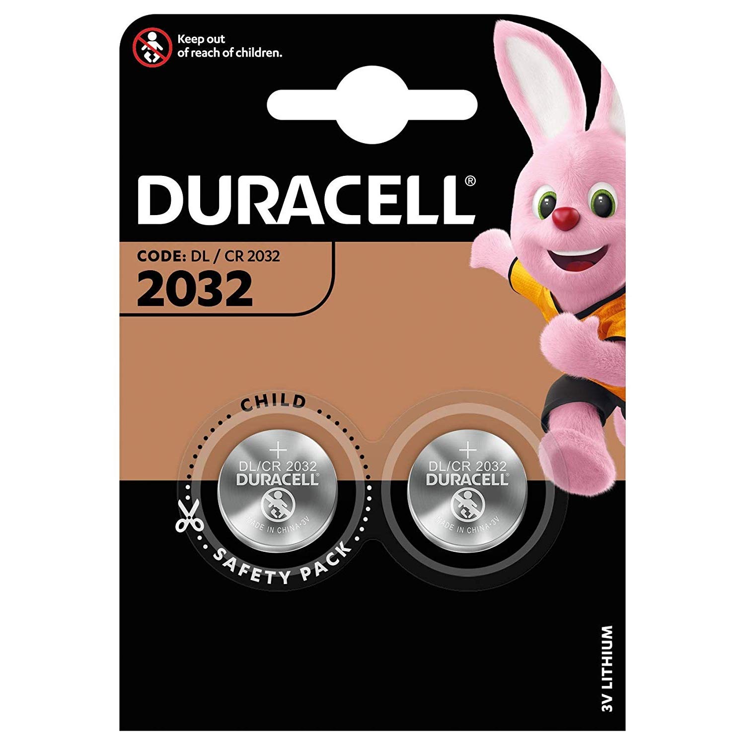 Duracell DL2032B2-3V Coin Cell (2 Pack)