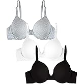 Fruit of The Loom Womens Smooth Cotton T-Shirt Bra - Ultra-Soft, Flexible, and Invisible Under Tees