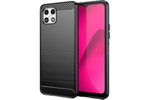 Aikcks for T-Mobile REVVL 7 5G Phone case, Shockproof, Scratch Resistant Carbon Fiber Jacket, Soft TPU, for T-Mobile REVVL 7 5G case (Black)