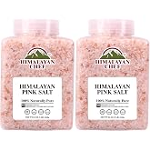 Himalayan Chef Coarse Pink Himalayan Salt, 5 lbs 2-Pack - Pure, Natural, Mineral-Rich, Kosher, Ideal for Grinder Refills, Cooking, Seasoning, Baking