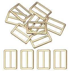 uxcell 8pcs Flat Metal Slide Buckle, 1" Zinc Alloy