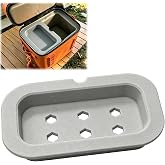 Top Tray Insert Cooler Organizer Storage Rack Compatible with Yeti Hopper Flip 12 Firm Material Lightweight Removable Food Divider for Camping Fishing Outdoor Travel Cooler Accessories (Holes)