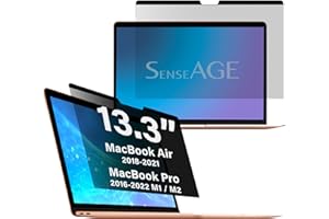 SenseAGE Magnetic Privacy Screen Filter for MacBook Air 13.3 Inch, Easy On/Off Anti-Blue Light Privacy Screen Protector, Compatible with MacBook Air 13.3 inch (2018-2021 M1)