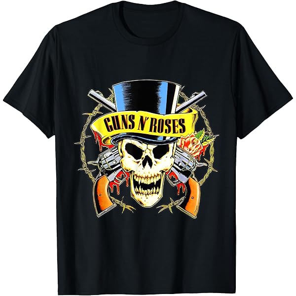 tee-shirt métal pour hommes Guns N' Roses - Distressed Skull - ROCK OFF - GNRTS47MB tee-shirt métal pour hommes Guns N' Roses - Distressed Skull - ROCK OFF - GNRTS47MB