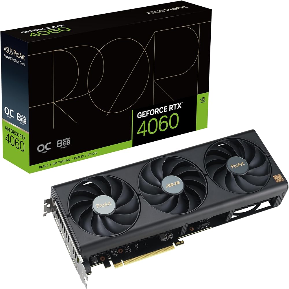 ASUS PROART GeForce RTX 4060 OC 8GB GDDR6 Graphics Card