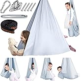 Chihee Sensory Swing Therapy Swing Hammock Indoor Outdoor for Kids, Hardware Included, Soft Breathable Nylon Cuddle Swing Joy Hammock for Child Adult with Autism, ADHD, Aspergers, Sensory Integration