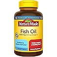 Nature Made Fish Oil Omega 3 Supplements, 1000 mg Softgels, Omega 3 Fish Oil for Healthy Heart Support, 90 Softgels, 45 Day Supply