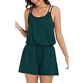 KevaMolly Pajama Set for Women 2 Piece Lounge Set Soft Pjs Sets Flowy Sleeveless Tank Top Comfy Shorts Sleepwear with Pockets