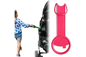 TAGALONGKIDS Tagalong Stroller Accessory for Child Safety | Toddler Must Have to Keep Kids Close | Toddler Travel Accessory - Links to Strollers, Backpacks, Shopping Carts - Disney Trip Essential - Pink Tag