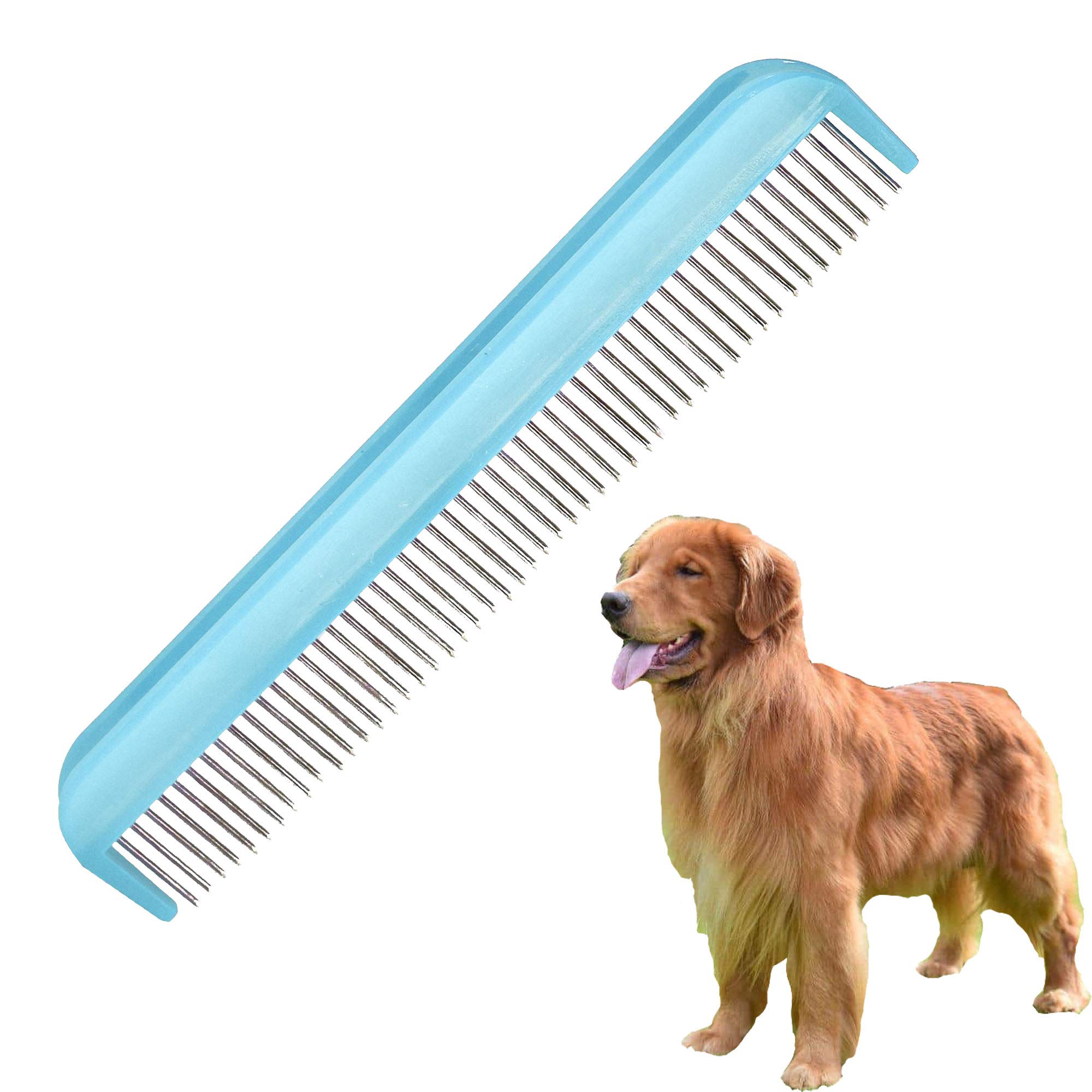 Pet Hair Comb Detangling Pet Comb With Rotation Teeth Dog Puppy Animals Pet Comb (Blue)