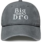 LSDY Big Brother Hats 2026 Big Brother Gift Adjustable Embroidered Baseball Hats for Boy