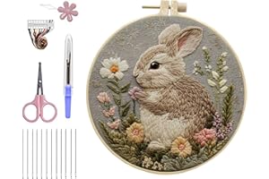 2026 New Punch Needle Kit for Beginners, Punch Stitching Kit for Adults, Needle Punch Kits for Adults, DIY Embroidery Set wit