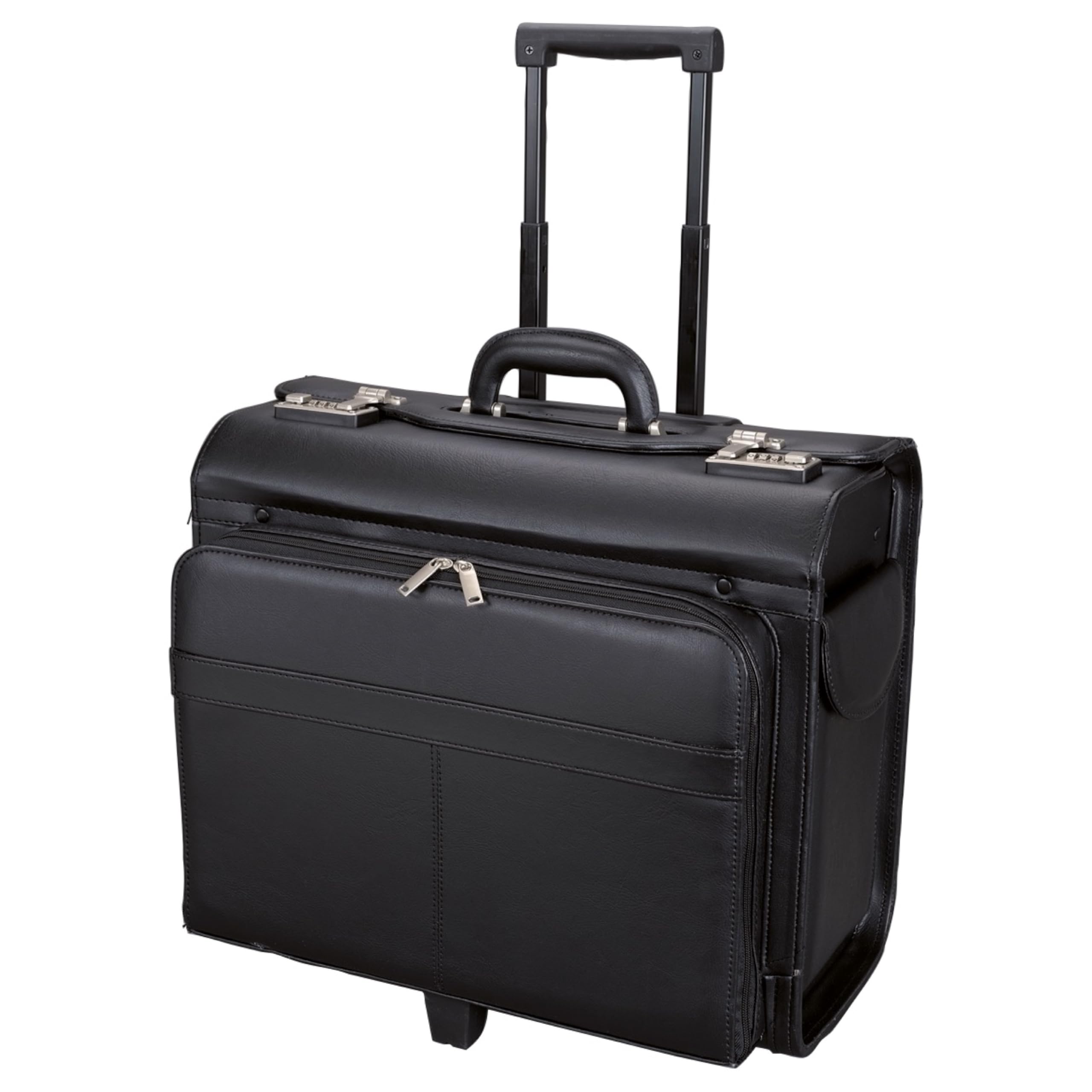 Alassio - 45030 SAN REMO - trolley pilot case, wheeled, imitation leather, black