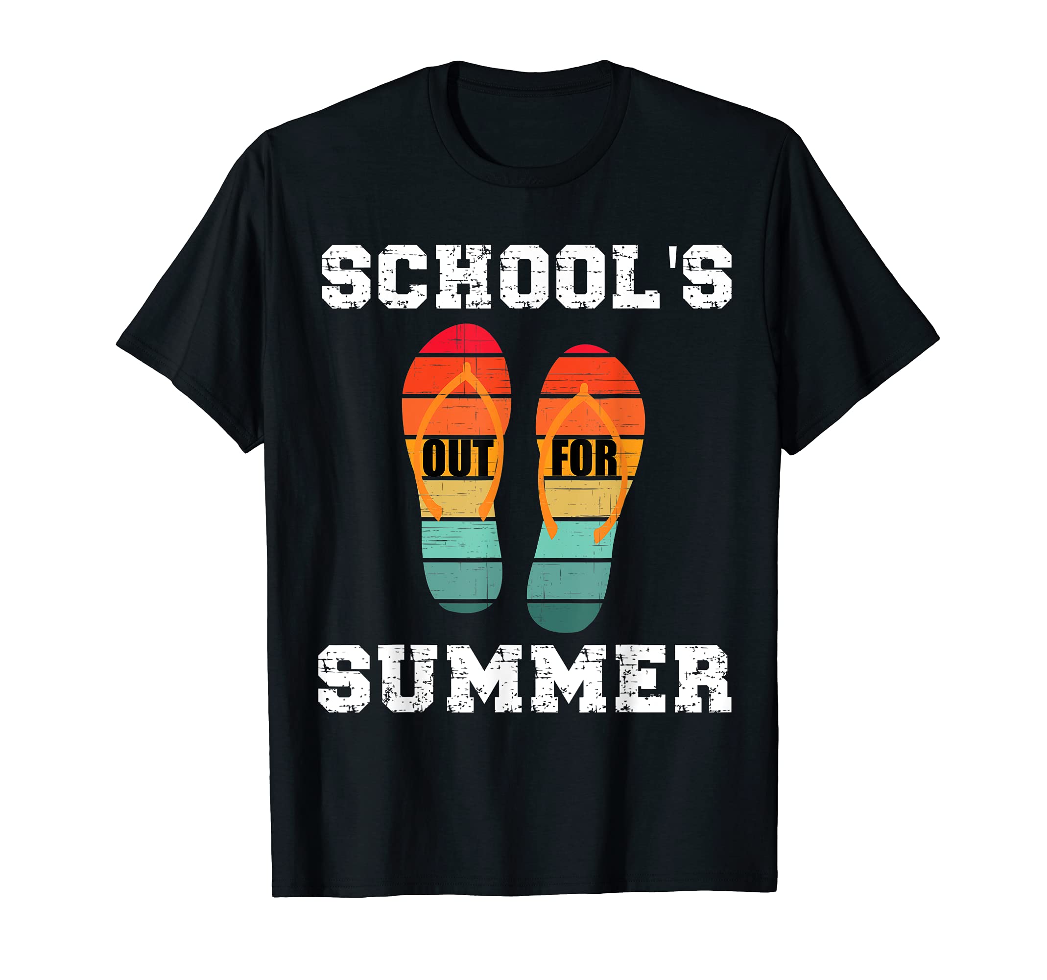 School's Out For Summer Vintage Retro Student Teacher T-Shirt