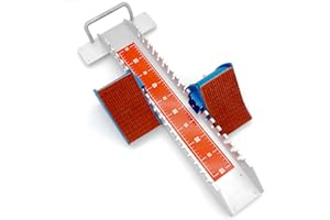 Supvision 25in High-Level Starting Blocks Aircraft Grade Aluminum Running Track Blocks Waterproof and Rustproof 6 Angle Adjustable Pedals for Track and Field Competition