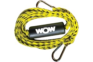 WOW SPORTS WOW World of Watersports Yellow/Black Standard 1K Tow Harness Rope for Boating, 19-5050