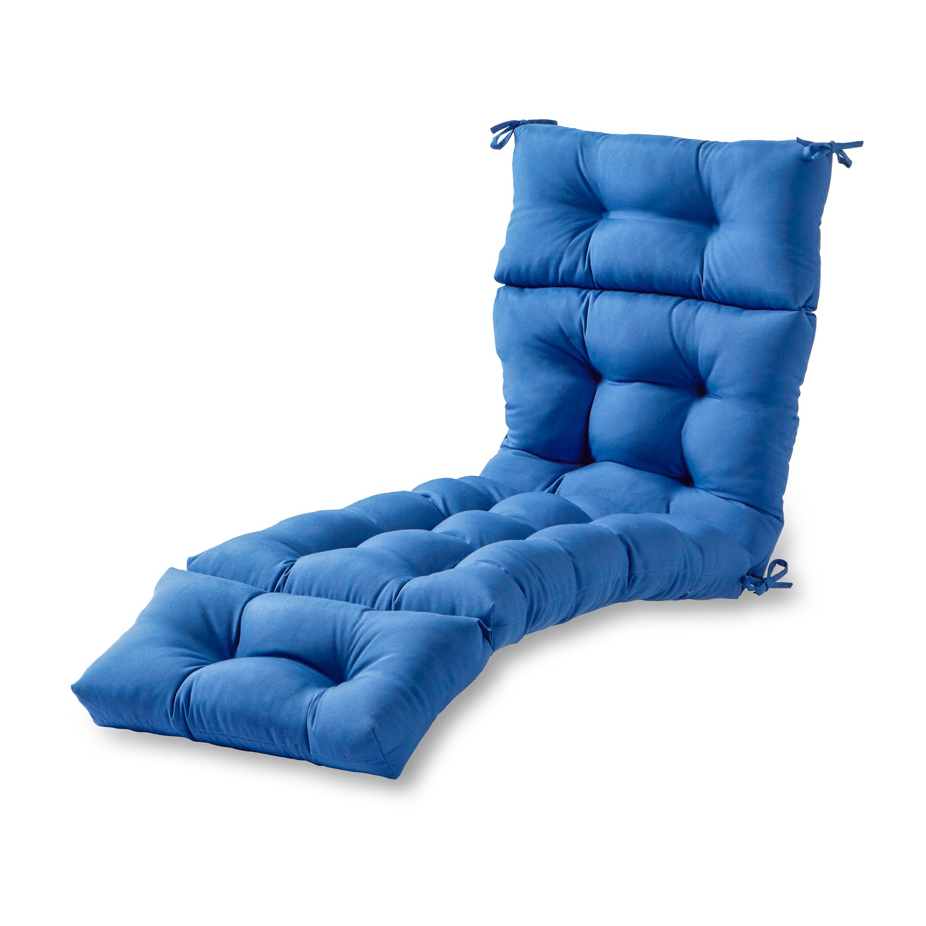 Greendale Home Fashions 72 x 22-inch Outdoor Chaise Lounge Cushion, Blue