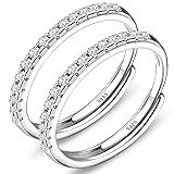 sylacor Adjustable 14K Gold Plated Stacking Rings