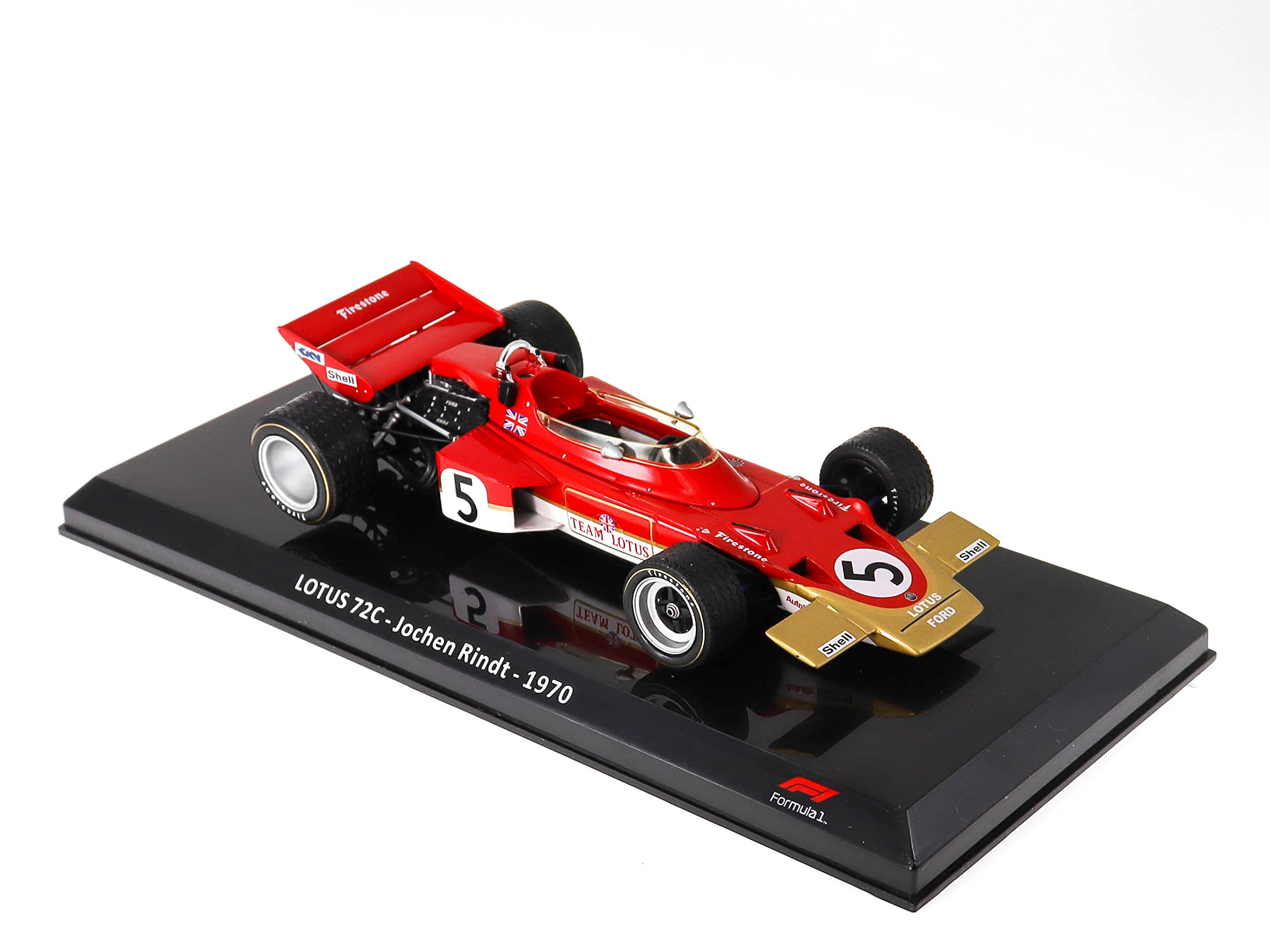 Photo 1 of - Formula 1 car 1/24 Compatible with Lotus 72 - Jochen Rindt - 1970 - OR038