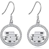 Book Earrings Sterling Silver Book Dangle Earrings Book Lover Jewelry Gifts for Women Reader Librarian