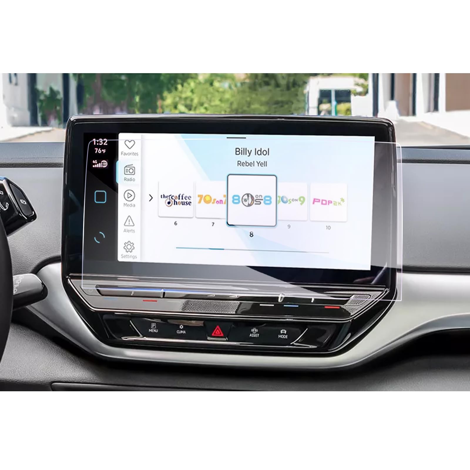 GAFAT 12" V W ID.4 ID.5 GTX Pro 2021-2024 / ID.Buzz Cargo 2023 2024 Navigation Screen Protector, 12 inch Discover Pro Tempered Glass Screen Protector, 9H Anti-Scratch [Not for 10" & 12.9"]