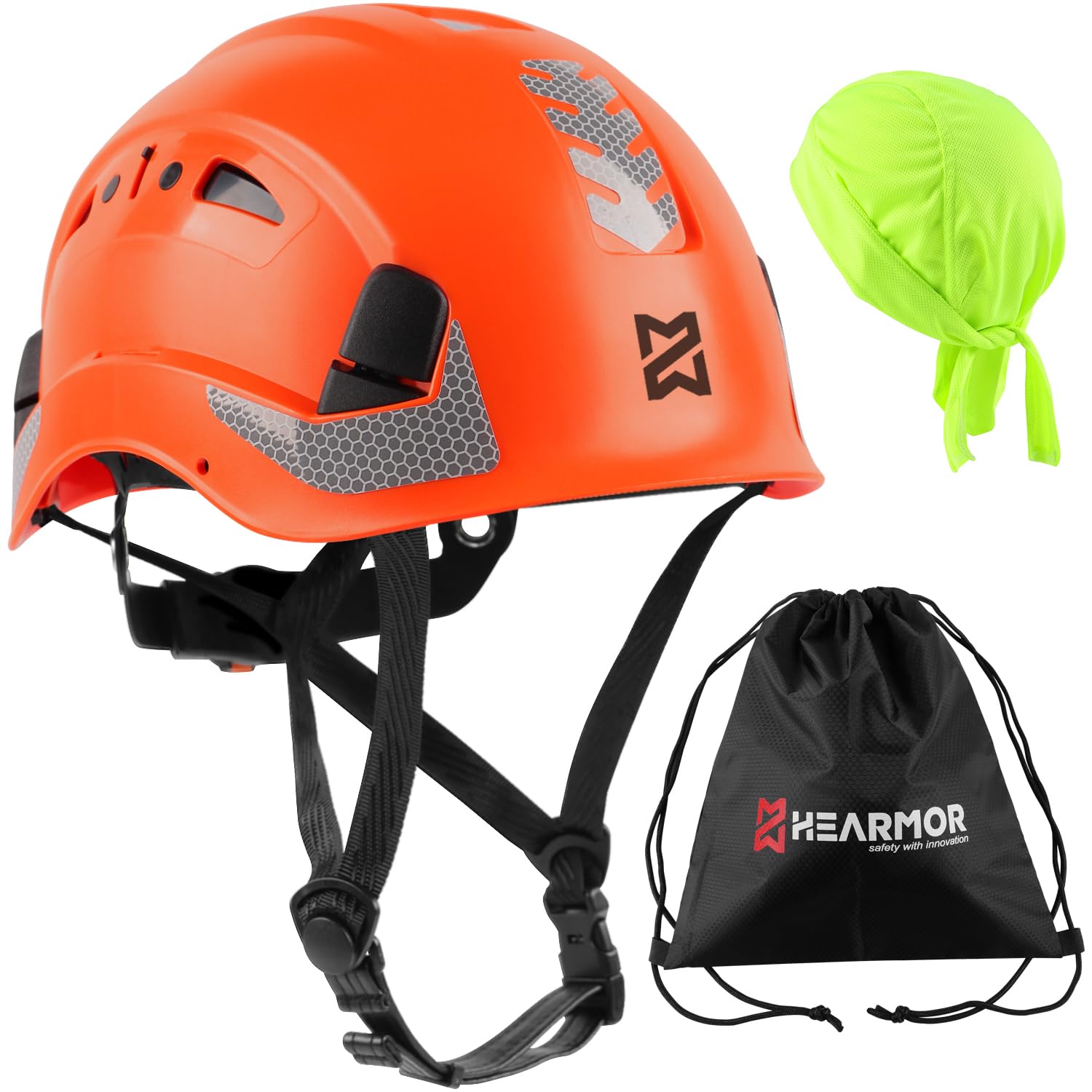 HEARMOR Industrial Helmet for Working at Heights Adult Construction Helmet Passed EN12492 Certification, EN397 Shock Absorption and Penetration Resistance Test Construction Worker Safety Helmet