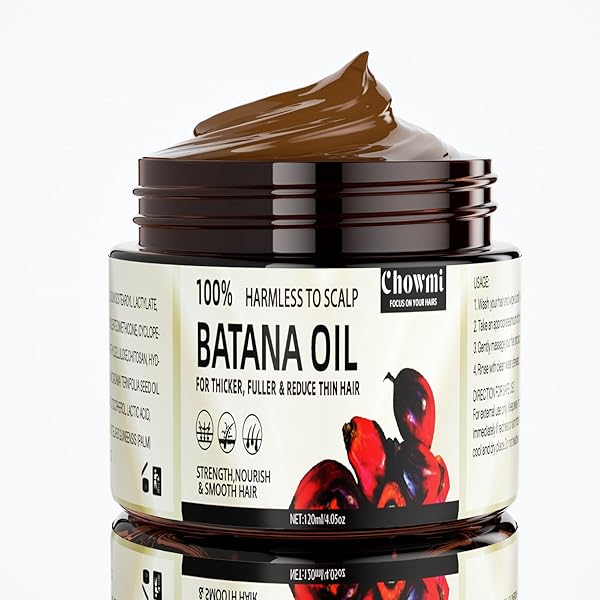 CHOWMI PURE RAW BATANA OIL FOR HAIR GROWTH – UNREFINED DR. SEBI FORMULA FROM HONDURAS – PROMOTES HAIR THICKNESS FOR MEN & WOMEN