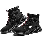ORISTACO Work Safety Steel Toe Boots, Lightweight Breathable Industrial Construction Boots