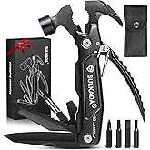 Gifts for men,Multitool Hammer 15 in 1 Camping Accessories Survival Gear,Valentines gifts Unique Brithday Gift Ideas
