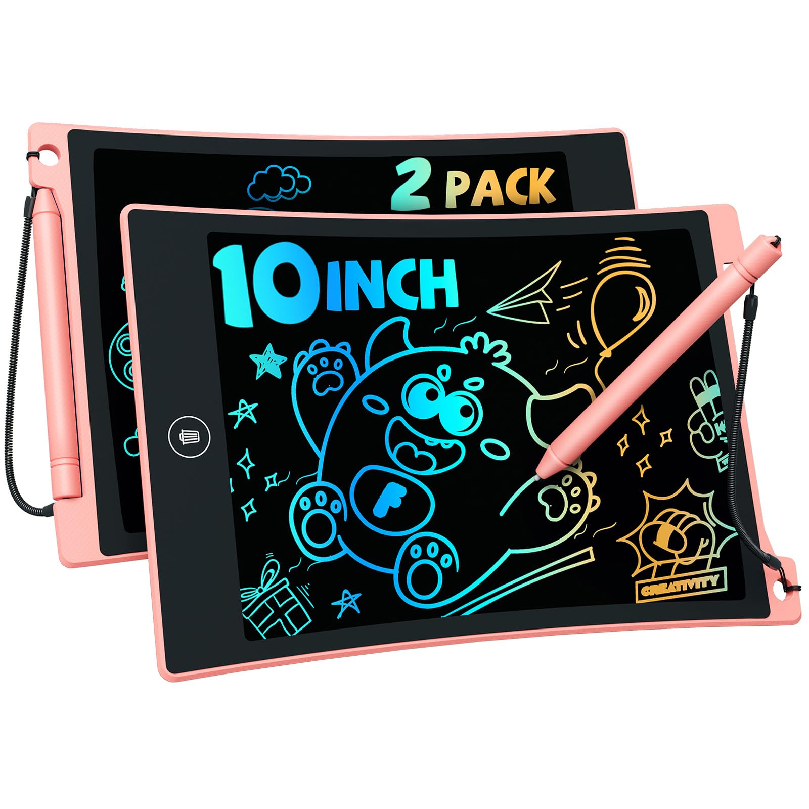 TEKFUN Toys for Kids, 2 Pcs LCD Writing Tablet with