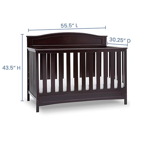 Delta Children Emery 4-in-1 Convertible Baby Crib Greenguard