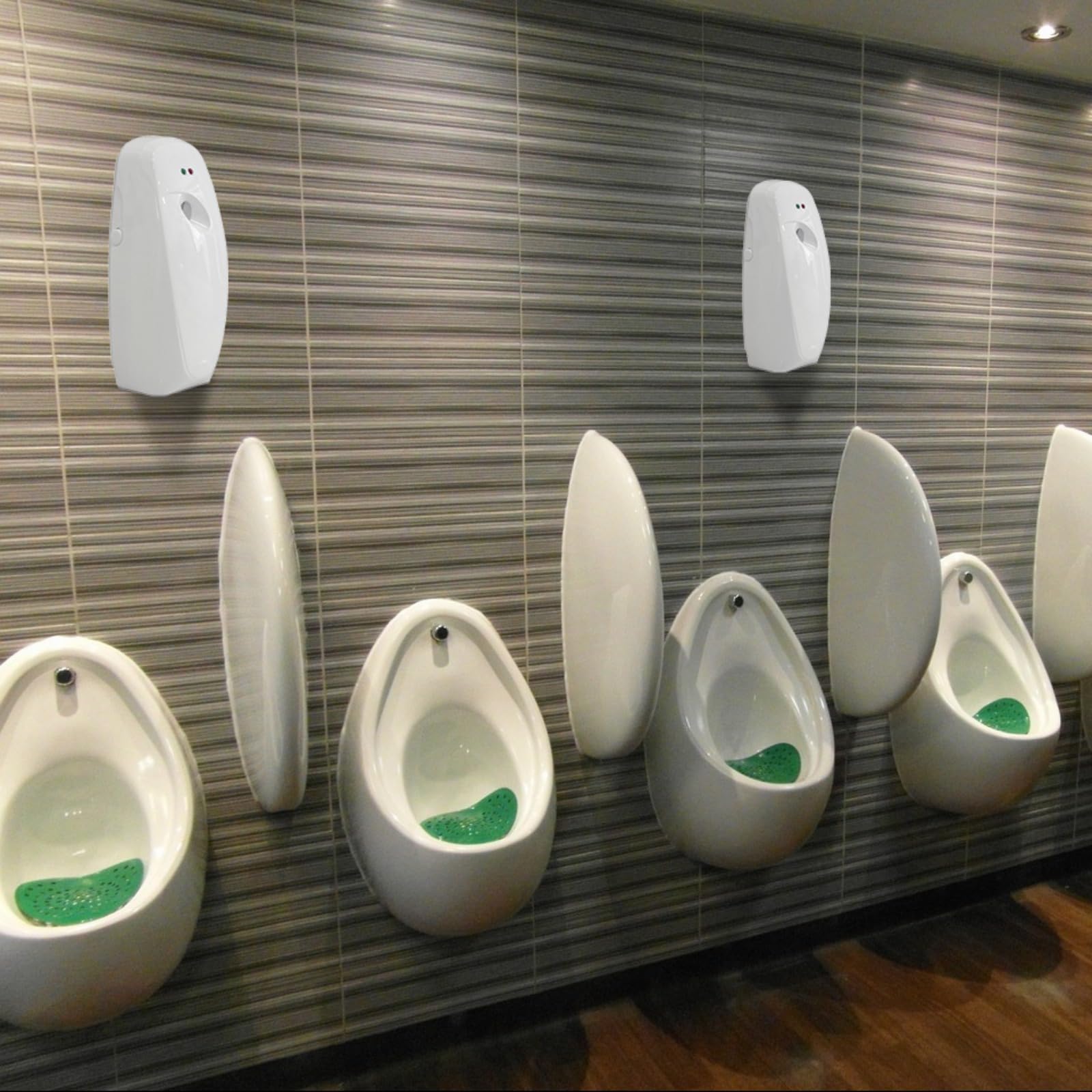 Automatic Air Freshener Dispenser 2-Pack,Histely Auto Air Freshener Spray Dispenser Wall Mounted or Free Standing Battery Powered w/Interval Spray Setting for Commercial & Home Use,No Drilling(White)