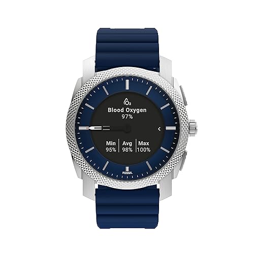 Fossil Men's Machine Gen Hybrid 45mm Stainless Steel Mesh Smart