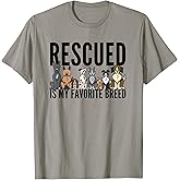 Dog Lovers T-Shirt for Women Men Kids - Rescue Dog Shirt T-Shirt