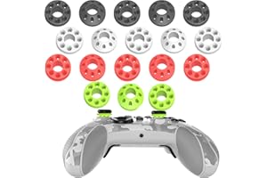 MURCIFUL Aim Assist Motion Control Rings Compatible with PS5,PS4,Xbox One,Xbox360,Razer Wolverine V2,Switch Pro,Xbox Series X/S,Xbox Core,Xbox Elite 2 Core Controller Silicone Soft Precision Rings(18pcs)