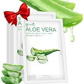 Aloe Vera Face Mask,Hydrating Face Masks Skincare For Dry, Oily,Sensitive Skin,Aloe Facial Skincare Sheet For Moisturizing, Soothing, Calming, Sun Care,Acne, Facial Masks for Women Skin Care 10-Pack
