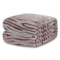 MACEVIA Flannel Fleece Twin Blanket for Couch, 3D
