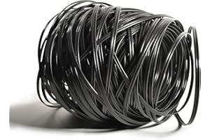 SaferCCTV 230FT Wicker Repair Supplies, Plastic Rattan Repair Kit for Wicker Chair Fixing, Basket, DIY Garden Patio Furniture Repair, Black